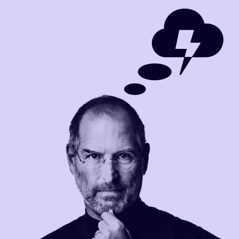 „Można być dupkiem, byle z pasją.” Autorem myśli jest Steve Jobs.