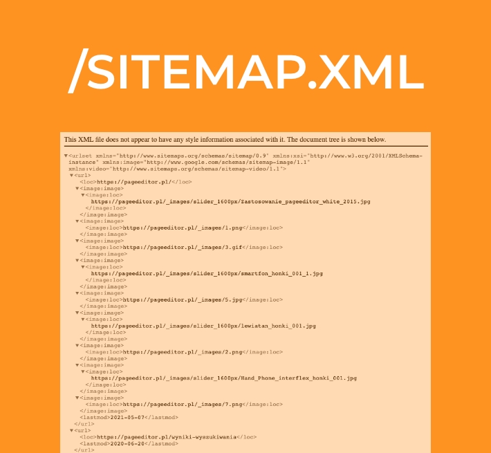 Mapa strony sitemap xml
