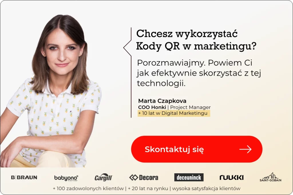 Chcesz wykorzystac Kody QR w marketingu - Kontakt Marta Czapkova