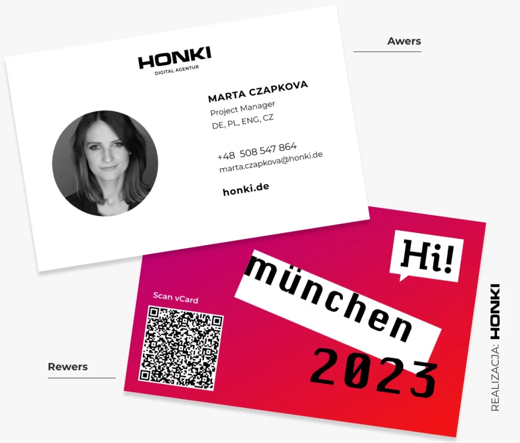 Kod QR - na wizytówce